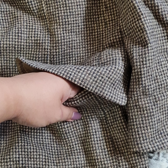 VTG Barney's 100% Wool Suit Jacket Tweed Small - Picture 4 of 13